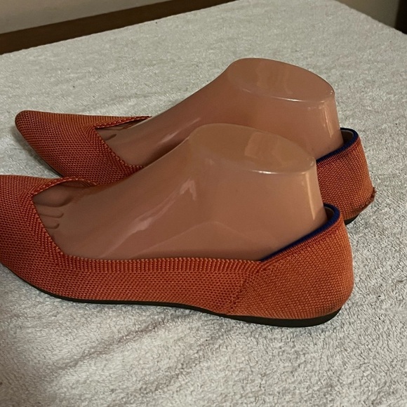 Rothy’s The Point Orange Flats Shoes Sz 9 - Picture 8 of 12